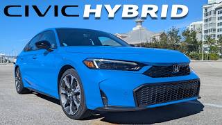 2025 Honda Civic Hybrid Hatchback  Whats it like vs Accord Hybrid and Prius [upl. by Urbano]