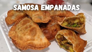 Samosa Empanada Fusion Recipe • Aloo Potato Samosa Empanada Recipe • Ramadan Recipes [upl. by Gilba]