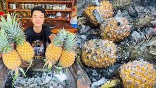 Cook pineapple recipe with country style and eat  Country man cooking show [upl. by Gabriella]