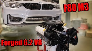 I Swapped My 2016 BMW M3 with a Built 62liter LS and Factory DCT Transmission It fits Perfectly [upl. by Dody732]