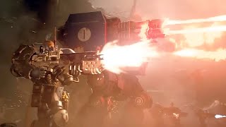 Warhammer 40K Dreadnought Battle Scene Cinematic 4K [upl. by Amlev]