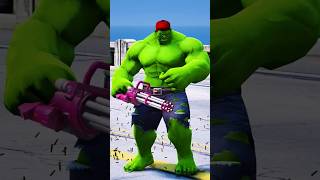 HULK SAVING SPIDERMAN spiderman gta5 shorts [upl. by Ayotol]