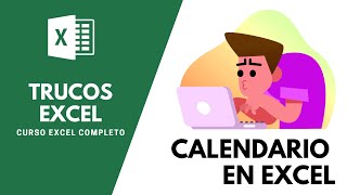 Como hacer un CALENDARIO en Excel 📅 [upl. by Swetlana528]