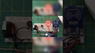 Arduino RFID sensor  neopixel rfidrc522 RFID sensor shorts [upl. by Ztnaj]