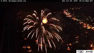 2016 4th of July Fireworks Display  Durango Colorado [upl. by Melvena]