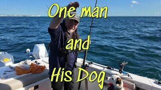 Bertie and CJ go out to sea  One man and his dog go fishing [upl. by Eelyah]