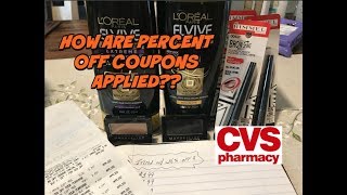 CVS PERCENT OFF COUPONS  How are they applied [upl. by Atel783]