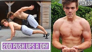 200 Push Ups a Day for 30 DAYS CHALLENGE INSANE BODY RESULTS  How To Start And Build MUSCLE [upl. by Sirromal]