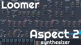 Aspect 2 SemiMudular Synthesizer by Loomer No Talking [upl. by Comfort518]