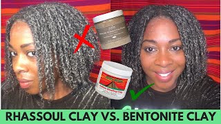 Rhassoul Clay vs Bentonite Clay for Natural Hair How to Grow Healthy Hair Fast [upl. by Derk]