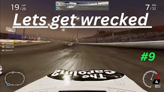 Nascar Heat 5  Lets get wreaked  9 PS5  random rooms online  live racing [upl. by Frasco]