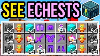 How To SEE Whats INSIDE Players ENDER CHESTS  Minecraft Bedrock [upl. by Merilee720]