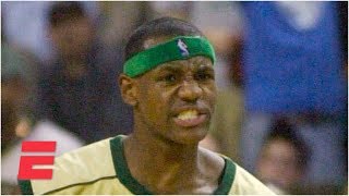 LeBron James high school team upsets No 1 Oak Hill Academy 2002  ESPN Archive [upl. by Adnirim]