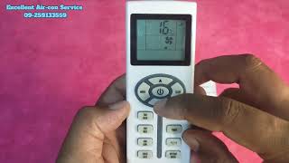 Chigo Aircon Remote Control ZCTL09 အသုံးပြုနည်း။ [upl. by Isied]