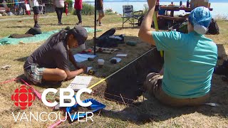 Dig uncovers signs of ancient village on Vancouver Island [upl. by Selrhc354]