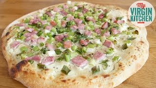 FLAMMKUCHEN RECIPE  ALSACIAN PIZZA [upl. by Ful]