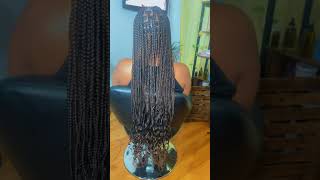 Knotless braids large braids hairstyle knotlessbraids exploremore hair boxbraids bohobraids [upl. by Nawed964]