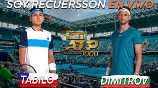 Alejandro Tabilo vs Grigor Dimitrov Reaccionando en vivo ATP Masters 1000 de Miami [upl. by Munster638]