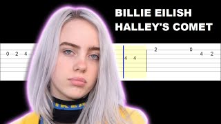 Billie Eilish  Halleys Comet Easy Guitar Tabs Tutorial [upl. by Musetta643]