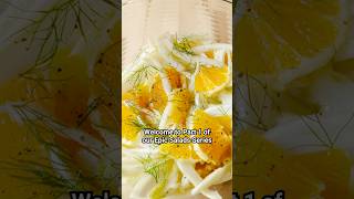 How to make fennel and orange salad easyrecipe saladrecipe [upl. by Eecart7]