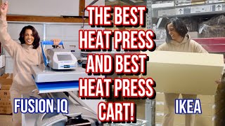 Unboxing The Best Heat Press The Hotronix Fusion IQ amp Heat Press Stand  Leveling Up My Business [upl. by Ereveneug]