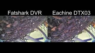 FPV comparing Eachine DTX03 DVR vs Fatshark DVR [upl. by Albina]