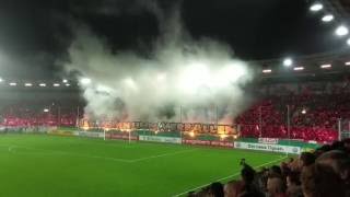 HFC Chemie vs HSV  DFBPokal 25102016  Choreo Fankurve [upl. by Naraj]