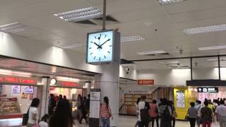 Swiss rail clock at Kowloon Tong MTR station [upl. by Allemaj]