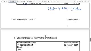 Accounting Grade 11 Term 1 Creditors Reconciliation statement [upl. by Hardie]