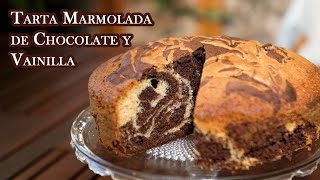 Tarta Marmolada de Chocolate y Vainilla Facil y Riquisima [upl. by Edee]