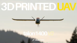 Flying a 3D Printed Fixed Wing Drone  Talon 1400 V2 [upl. by Eehsar]