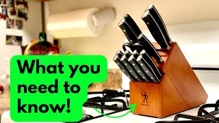 Henckels 15Piece Knife Set Review [upl. by Elboa]