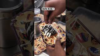 waffle veggiefoodie streetfood ytshot shorts foodshorts foodvideos foodlover viralvideo [upl. by Solracnauj]