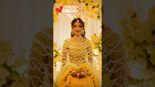 Bride Haldi ceremony 💛🌼 haldiceremonyyellowoutfitweddingbrideflowershowerbeautifulbride [upl. by Sand]