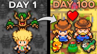 I Spent 100 Days In A Stardew Valley Pokemon Like… This is What Happened Rom Hack [upl. by Fredek]