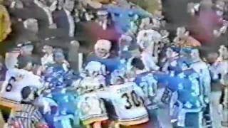 Bench Clearing Brawl Boston Bruins vs Quebec Nordiques [upl. by Somar871]