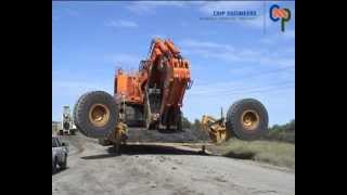 SW300 Swing Wheel Low Loader  OpenClose Procedure [upl. by Annala]