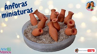 🔴Cómo Hacer ÁNFORAS MINIATURAS Para Belenes Pesebres Maquetas FÁCIL Con Arte en Tus Manos [upl. by Amerigo]