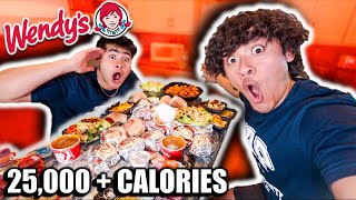 Ordering The ENTIRE WENDYS MENU 25000 Calories [upl. by Yart778]