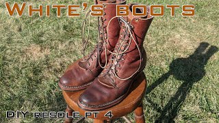 Whites boots DIY resole pt 4 [upl. by Gnav]