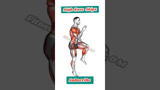 High Knee Skips Exercise for All Body part 🔥💯🔥fullbodyfatburningworkoutforwomen [upl. by Ferullo]