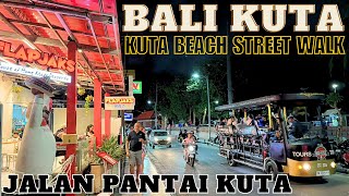 Bali Kuta Beach Street Walking Tour Today 2024 Bali Nightlife [upl. by Inavoj]