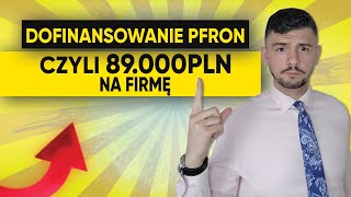 89 000 zł na start firmy dla osób z niepełnosprawnościami  Dofinansowanie PFRON na start firmy [upl. by Lasko]