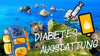 💉 DIABETES EQUIPMENT FÜRS AUSLAND  INSULIN NADELN TESTSTREIFEN ETC [upl. by Yeneffit]