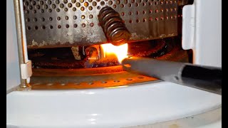 Lighting A Kero World Kerosene Heater Manually [upl. by Anna-Diana420]