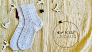 How to knit Basic unisex socks on Magic Loop My first video with voice  Tutorial by CozySocksStore [upl. by Aldin947]