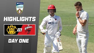 Western Australia v South Australia  Sheffield Shield  Day 1 [upl. by Dyson]