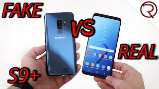 FAKE VS REAL Samsung Galaxy S9 Plus  11 CLONE  Buyers BEWARE [upl. by Airbma768]