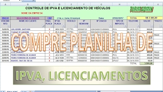 Programa de controle de Despachante filtra por placa clientes taxas de Veículos R 3000 [upl. by Arretal598]