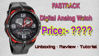 Fastrack Digital Analog Watch  Fastrack 38070PP01 💥 Unboxing  Review  Tutorial 💥2022 [upl. by Towrey]